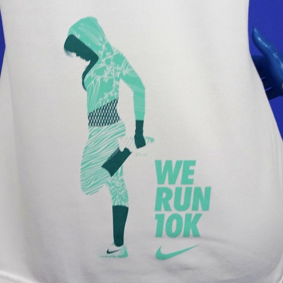 Nike Dri-Fit Long Sleeve Running Shirt Top M 8 10 - Picture 7 of 7